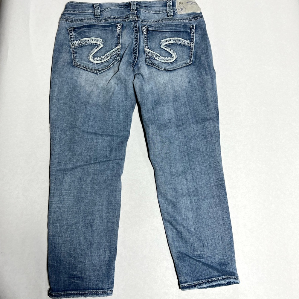 Silver Aiko Mid Capri size 30/24 - Picture 3 of 5